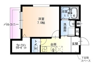 フジパレス尼崎塚口の物件間取画像